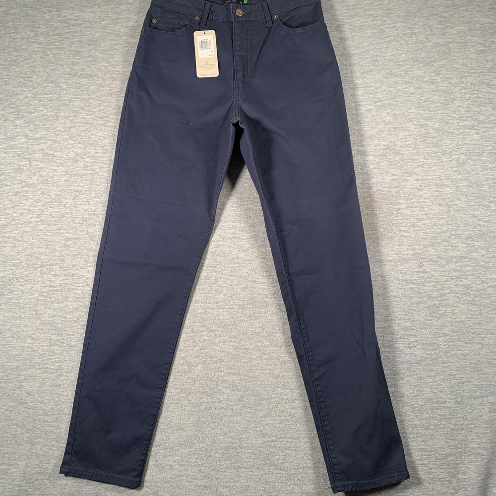 Dockers Jeans Womens 27 Navy High Slim High Rise Tapered Stretch Denim